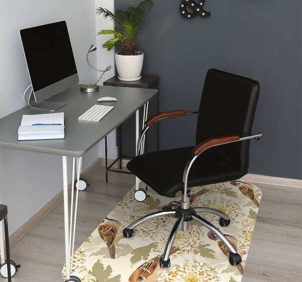 Tapis bureau Oiseaux d'or