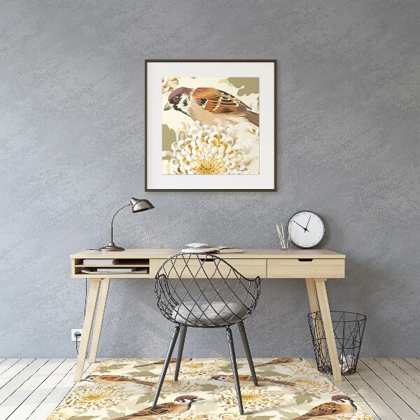 Tapis bureau Oiseaux d'or