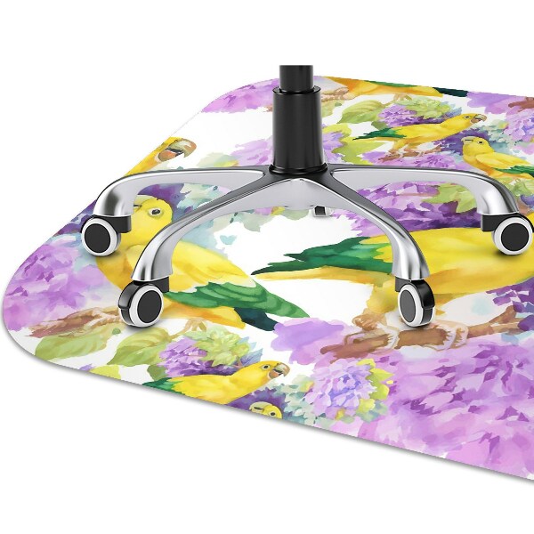 Tapis de chaise Perroquets jaunes
