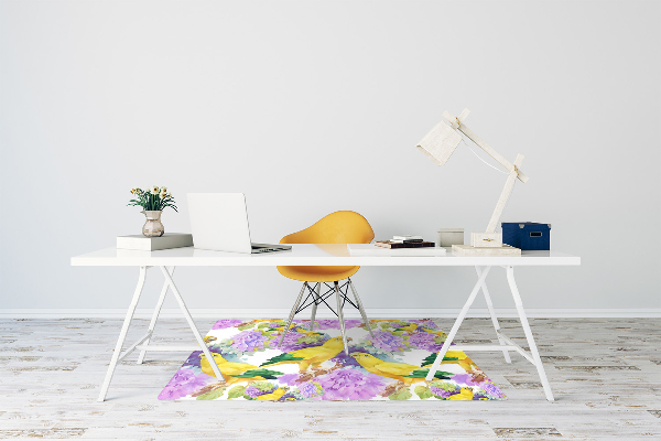 Tapis de chaise Perroquets jaunes