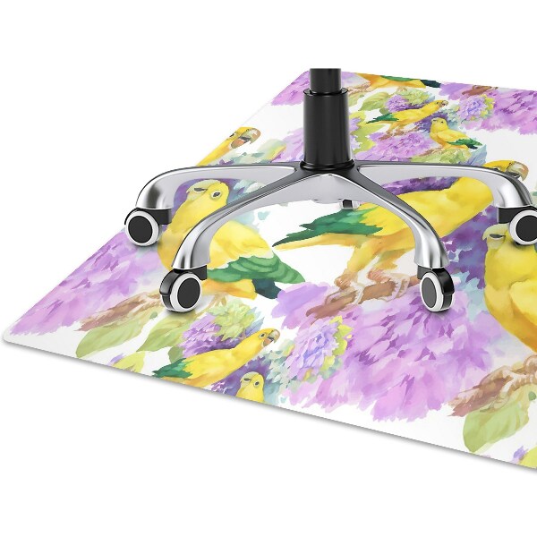 Tapis de chaise Perroquets jaunes