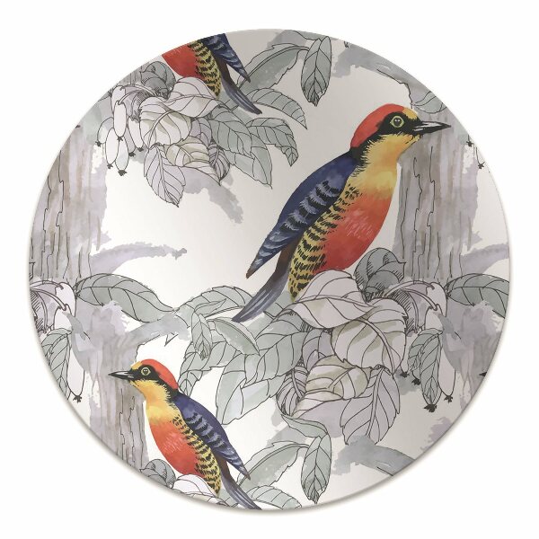 Tapis pour chaise de bureau Oiseaux peints