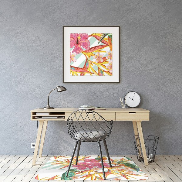 Tapis de chaise Oiseaux d'été