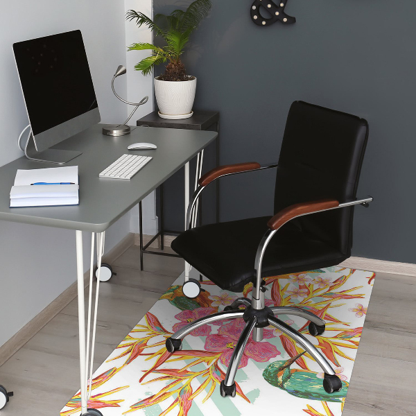 Tapis de chaise Oiseaux d'été