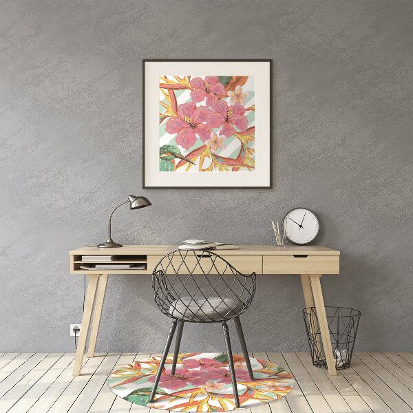 Tapis de chaise Oiseaux d'été