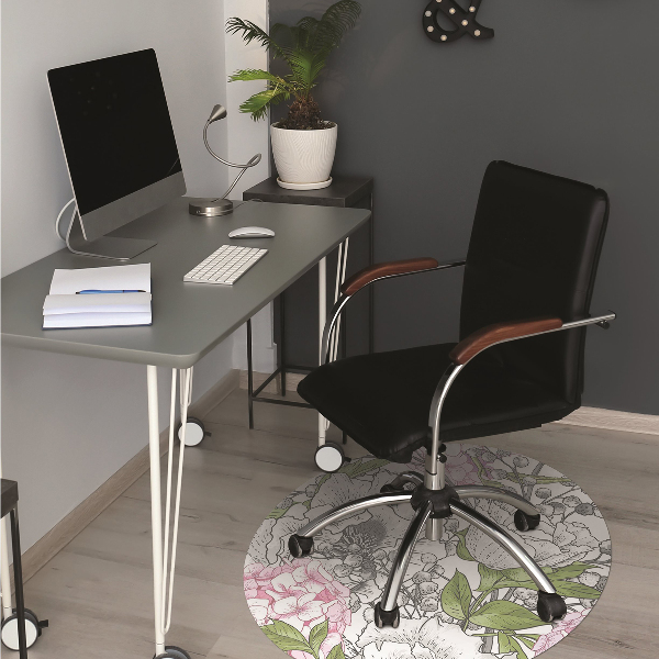 Tapis de chaise de bureau Des oiseaux