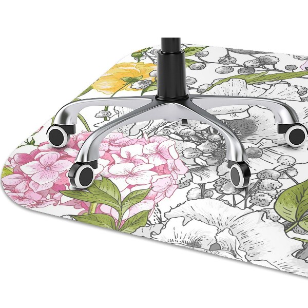 Tapis de chaise de bureau Des oiseaux