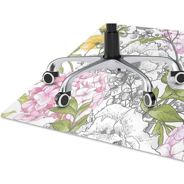 Tapis de chaise de bureau Des oiseaux