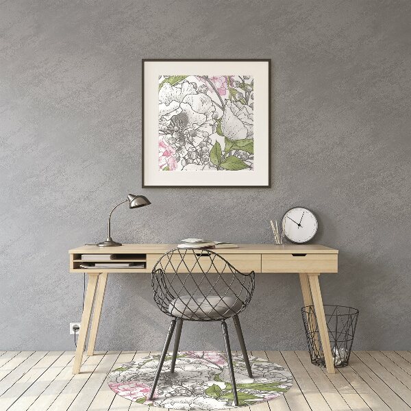 Tapis de chaise de bureau Des oiseaux