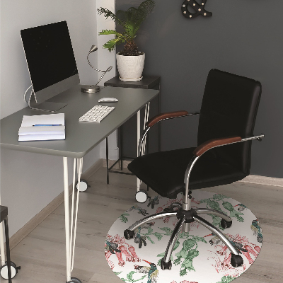 Tapis bureau Herbes et oiseaux