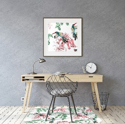 Tapis bureau Herbes et oiseaux