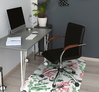 Tapis bureau Herbes et oiseaux