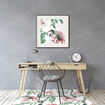 Tapis bureau Herbes et oiseaux