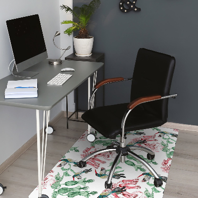 Tapis bureau Herbes et oiseaux