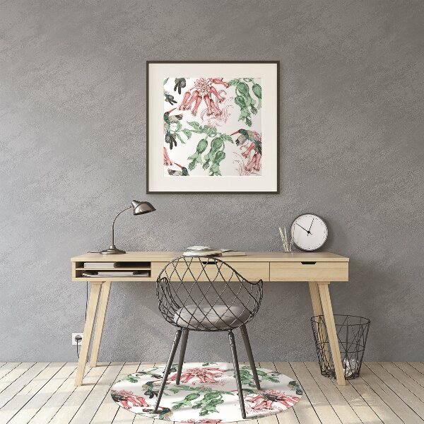 Tapis bureau Herbes et oiseaux