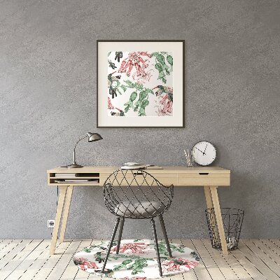 Tapis bureau Herbes et oiseaux