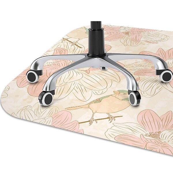 Tapis de chaise Oiseaux beige