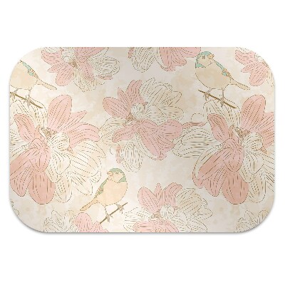 Tapis de chaise Oiseaux beige