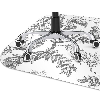 Tapis bureau Oiseaux gris