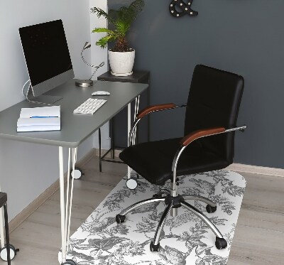 Tapis bureau Oiseaux gris