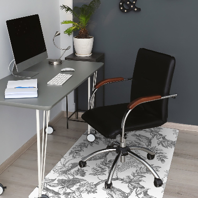 Tapis bureau Oiseaux gris