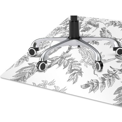 Tapis bureau Oiseaux gris