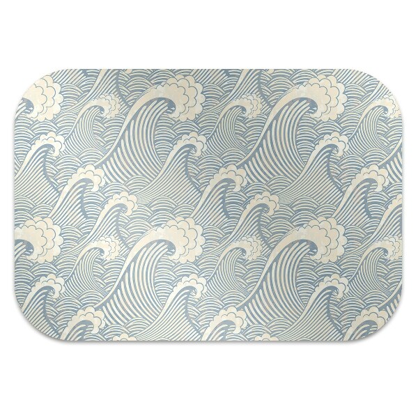 Tapis pour chaise de bureau vagues de l'océan