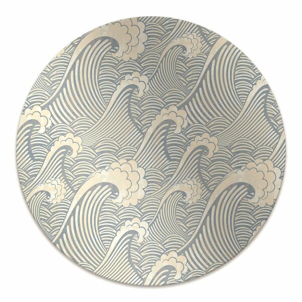 Tapis pour chaise de bureau vagues de l'océan