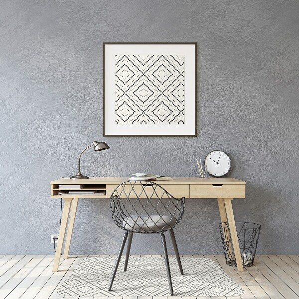 Tapis fauteuil bureau do biura Modèle géométrique