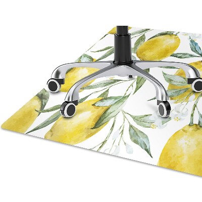 Tapis protège sol Citrons peints