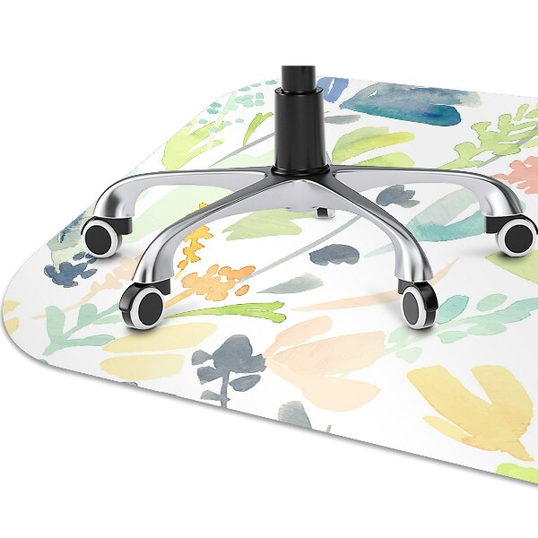 Tapis de chaise de bureau Fleurs