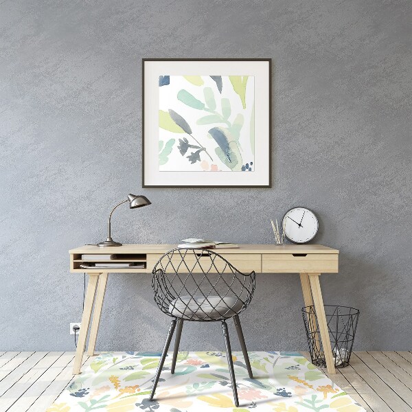 Tapis de chaise de bureau Fleurs