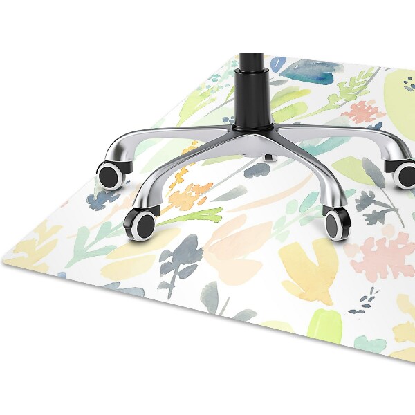 Tapis de chaise de bureau Fleurs