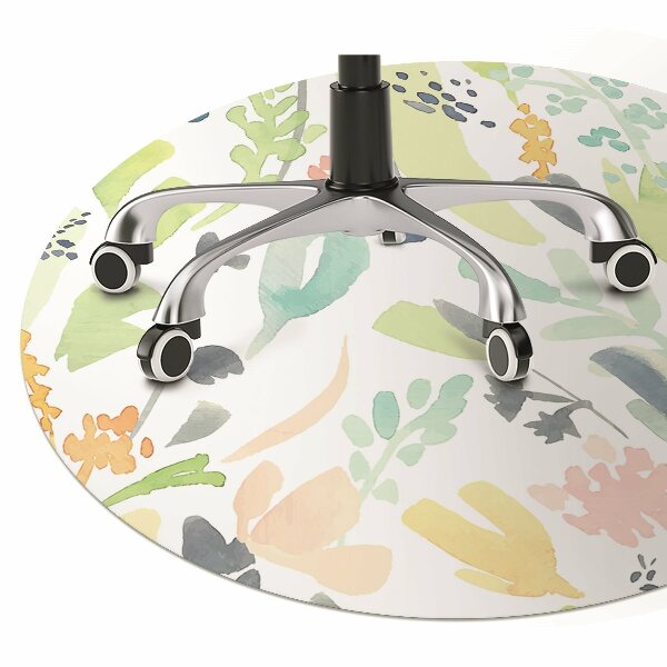 Tapis de chaise de bureau Fleurs