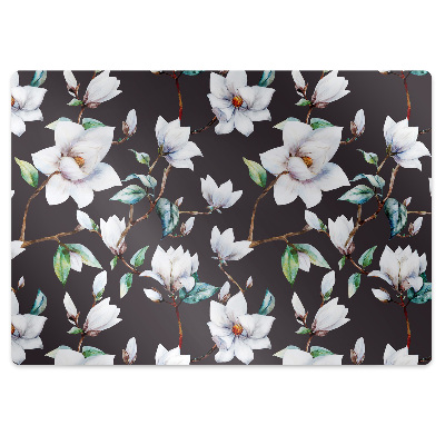 Tapis de chaise de bureau Fleurs peintes