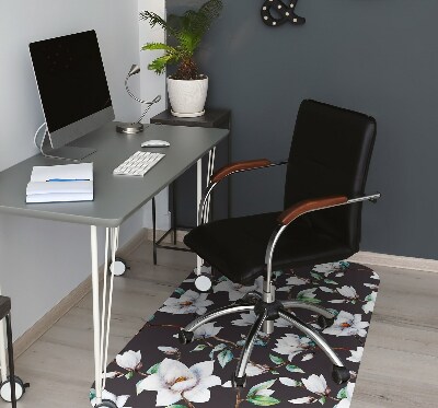 Tapis de chaise de bureau Fleurs peintes