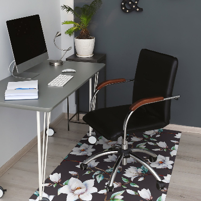 Tapis de chaise de bureau Fleurs peintes