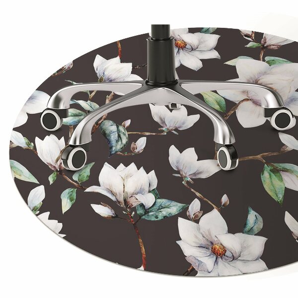 Tapis de chaise de bureau Fleurs peintes