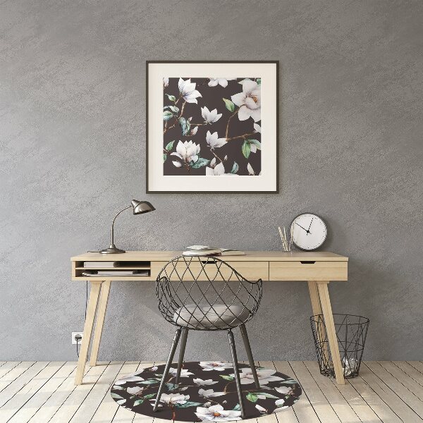 Tapis de chaise de bureau Fleurs peintes