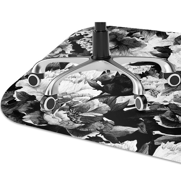Tapis bureau Roses noires