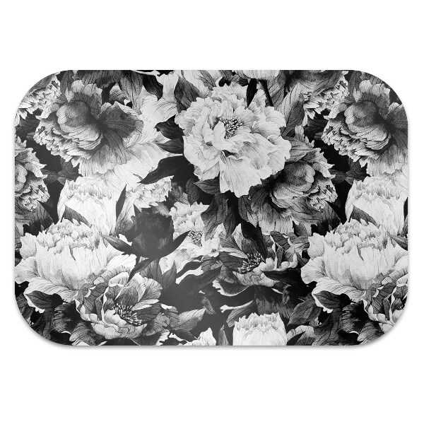 Tapis bureau Roses noires