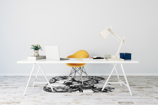 Tapis bureau Roses noires
