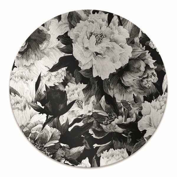 Tapis bureau Roses noires