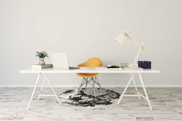 Tapis bureau Roses noires