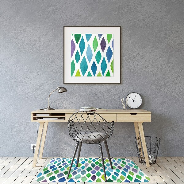 Tapis pour chaise de bureau Modèles colorés