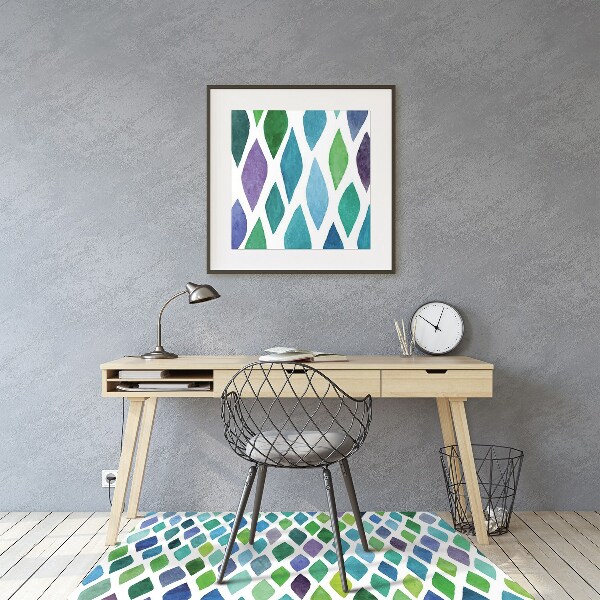 Tapis pour chaise de bureau Modèles colorés