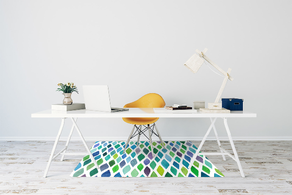 Tapis pour chaise de bureau Modèles colorés