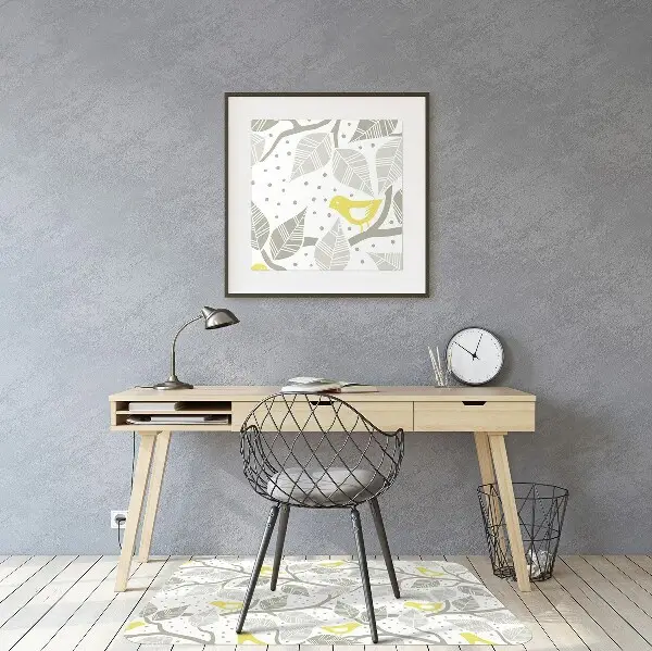 Tapis de chaise de bureau Des oiseaux