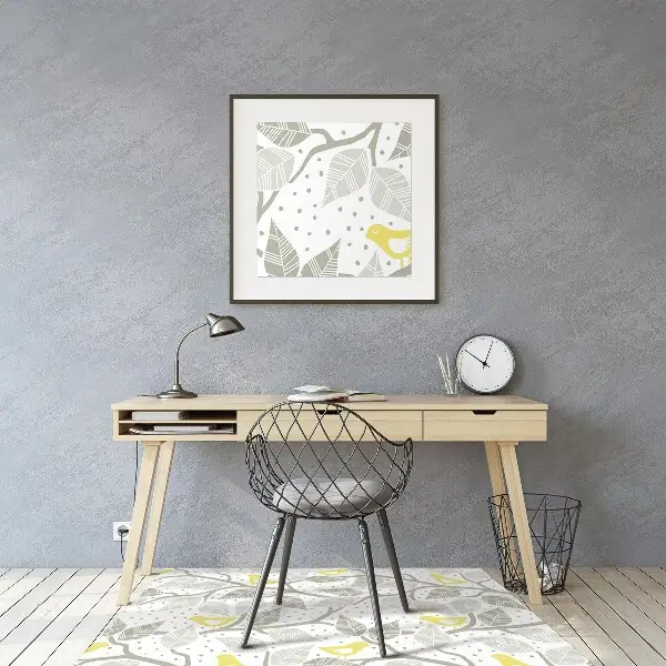Tapis de chaise de bureau Des oiseaux