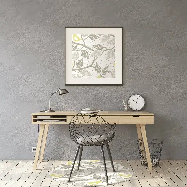 Tapis de chaise de bureau Des oiseaux